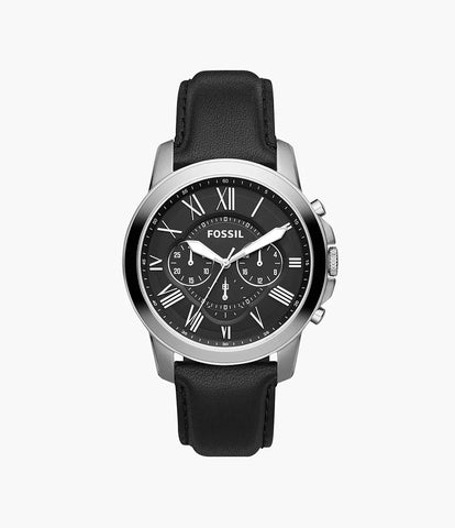 FS4812I Grant Chronograph Black Leather Watch