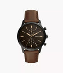 FS5437I Townsman 44 mm Chronograph Brown Leather Watch