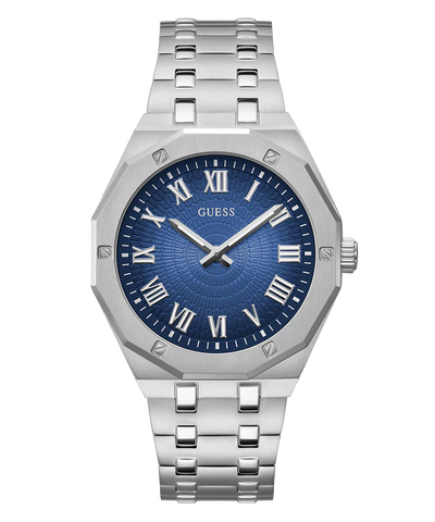 GW0575G4 GUESS Mens Silver Tone Analog Watch