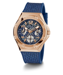 GW0620L3 GUESS Ladies Blue Rose Gold Watch