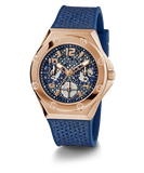 GW0620L3 GUESS Ladies Blue Rose Gold Watch