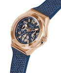 GW0620L3 GUESS Ladies Blue Rose Gold Watch