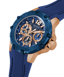 GW0640G3 GUESS Mens Blue 2-Tone Multi-function Watch