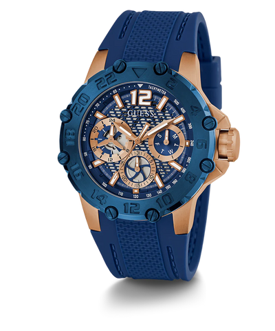 GW0640G3 GUESS Mens Blue 2-Tone Multi-function Watch