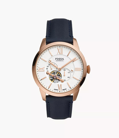 ME3171I Townsman Automatic Navy Leather Watch