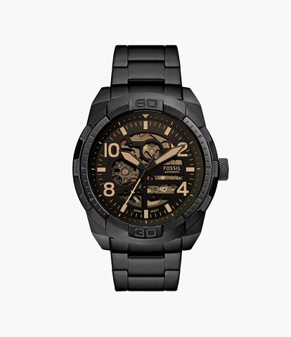 ME3256 Bronson Automatic Black Stainless Steel Watch