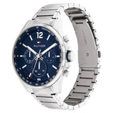 NETH1791973 Tommy Hilfiger Blue Dial Stainless Steel Strap Watch for Men