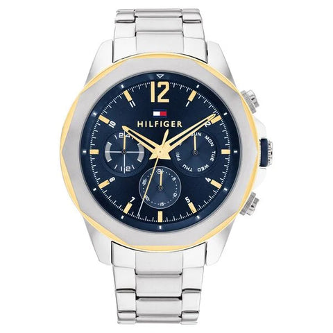 TH1792059 Tommy Hilfiger Blue Dial Silver Stainless Steel Strap Watch for Men