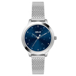 TW022HL34 Helix   Blue Round Analog Stainless Steel Watch Women