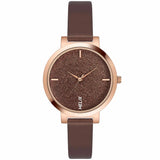 TW041HL20 Helix Analog Leather Watch Women