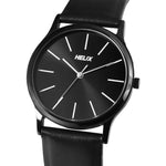 TW054HG04 Helix By Timex Black Round Analog Leather Watch Men