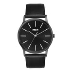 TW054HG04 Helix By Timex Black Round Analog Leather Watch Men