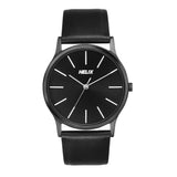 TW054HG04 Helix By Timex Black Round Analog Leather Watch Men