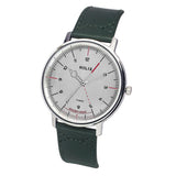 TW056HG01 Helix By Timex Silver Round Analog Leather Watch Men