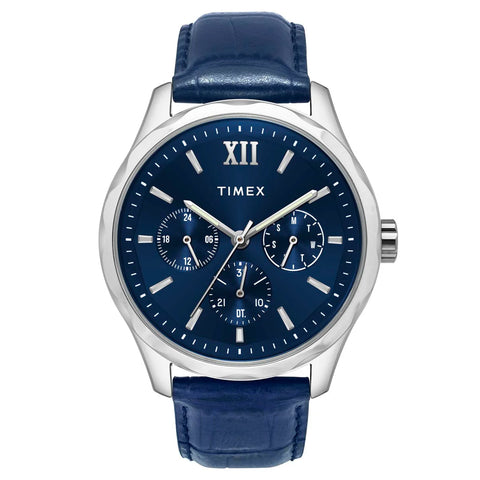 TW0TG7632 Timex Men Blue Round Dial Analog Watch