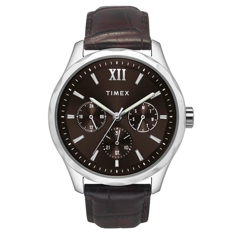 TW0TG7633 Timex Men Brown Round Dial Analog Watch