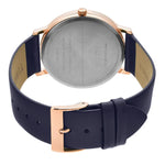 TW0TG8015 Timex Men Blue Round Analog Brass Dial Watch