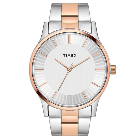 TW0TG7602 Men's White Dial Round Case Multifunction Function Watch