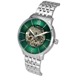 Men Automatic Green Round Stainless Steel Dial Watch - TWEG23502