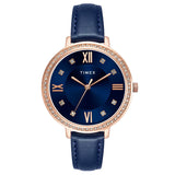 TWEL14712 Timex Women Blue Round Dial Analog Watch