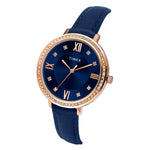 TWEL14712 Timex Women Blue Round Dial Analog Watch