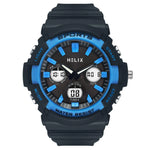 TWESK4502T Helix Grey Round Ana Digi Resin Watch Men