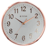 NCW0001PA02A Titan Rose Gold Metallic Wall Clock