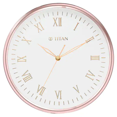 NCW0001PA03 Titan Classic Rose Gold Wall Clock