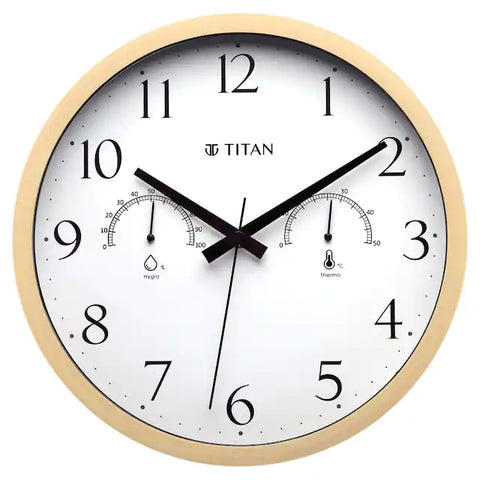 NBW0046PA01 TITAN Wooden Finish Wall Clock