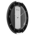 W0079PA01 Titan Contemporary Multicoloured Wall Clock with a partly Semi-transparent Dial