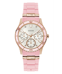 W1157L6 GUESS Ladies Pink Rose Gold Tone Multi-function Watch