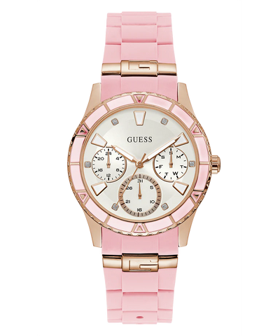 W1157L6 GUESS Ladies Pink Rose Gold Tone Multi-function Watch