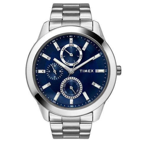 TWEG18507 Timex Blue Dial Round Case Multifunction Function Watch