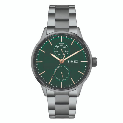 TIMEX Mens Green Brass Analog Watch - TWEG19905