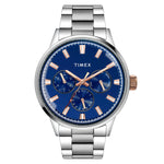 TWEG19909 Timex Fashion Men's Blue Dial Round Case Multifunction Function Watch