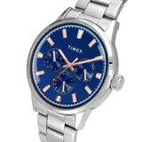 TWEG19909 Timex Fashion Men's Blue Dial Round Case Multifunction Function Watch