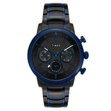 Men's Black Dial Round Case Multifunction Function Watch -TWEG20200