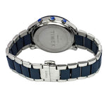 TIMEX FASHION MEN'S BLUE DIAL ROUND CASE CHRONOGRAPH FUNCTION WATCH -TWEG21701