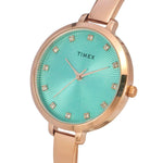 TWEL12822 Timex  Blue Dial Round Case 3 Hands Function Watch