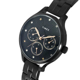 Women's Black Dial Round Case Multifunction Function Watch -TWEL14816