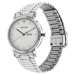 Sonata Analog with Day and Date Round White Dial Silver Stainless Steel Strap Watch For Men-NL1013SM06 - Bharat Time Style