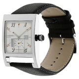 Fastrack White Rectangle Dial Leather Strap Analog Watches For Guys NK1478SL02 - Bharat Time Style