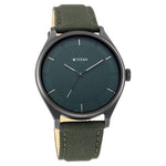 Workwear Watch with Green Dial & Fabric Strap - Bharat Time Style