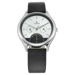 Titan Multifunction Silver Round Dial Leather Strap Watch for Men-1803SL01 - Bharat Time Style