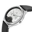 Titan Multifunction Silver Round Dial Leather Strap Watch for Men-1803SL01 - Bharat Time Style