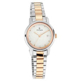 White Dial Stainless Steel Watch | Titan - 2572KM01 - Bharat Time Style