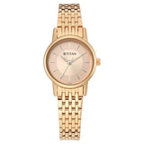 Rose Gold Dial Analog Watch | Titan - 2593WM02 - Bharat Time Style