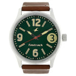 Fastrack Analog Green Round Dial Leather Strap Watch for Guys-3001SL11 - Bharat Time Style