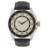 Fastrack Silver Round Dial Leather Strap Analog Watches For Guys NG3089SL11C - Bharat Time Style