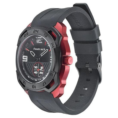 Fastrack grey dial silicone strap online watch